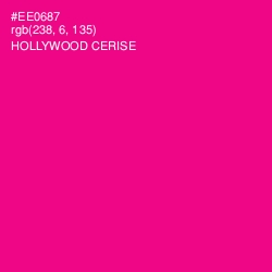 #EE0687 - Hollywood Cerise Color Image